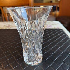 Waterford Crystal Cut Glass Medium Size Vase 6" Signed